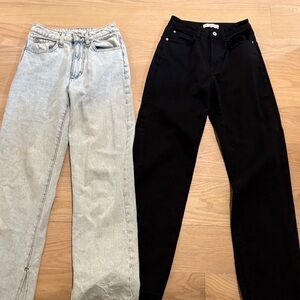 WeWoreWhat Wide Leg Denim Jeans -2 pairs